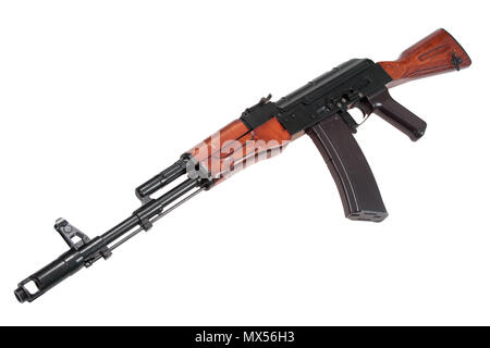 Kalashnikov AK-47 isolated on white Stock Photo - Alamy