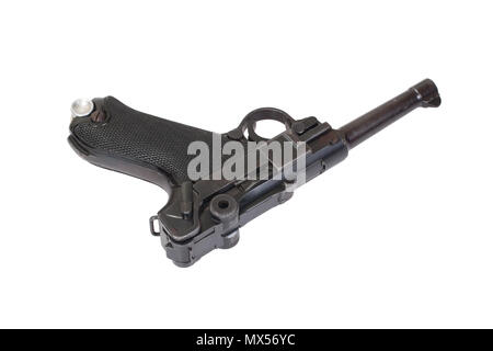 Luger - Parabellum handgun isolated Stock Photo