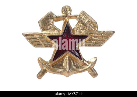 soviet army corps of engineers emblem isolated Stock Photo