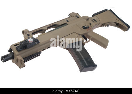 Modern weapon. German army assault rifle G36. Stock Photo