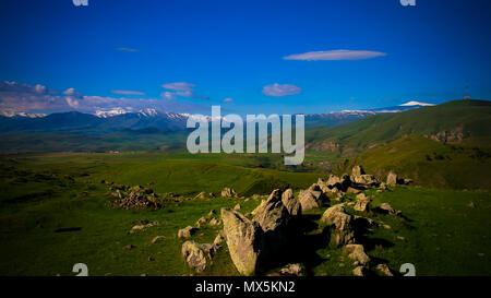 Prehistoric Zorats Karer site near Karahunj village in Armenia