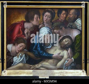 82 Bernard van Orley (1488-1541) Triptichon, középső rész, Brussel Stock Photo