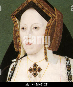 . Katherine of Aragon .     This image is a JPEG version of the original PNG image at File: Catherine of Aragon.png. Generally, this JPEG version should be used when displaying the file from Commons, in order to reduce the file size of thumbnail images. However, any edits to the image should be based on the original PNG version in order to prevent generation loss, and both versions should be updated. Do not make edits based on this version. Admins: Although this file is a scaled-down duplicate, it should not be deleted! See here for more information.  Catherine of Aragon, 1485-1536. Unknown ar Stock Photo