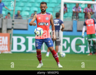 Salvador, Brazil. 03rd June, 2018. Allione player of Bahia during game between Bahia and Grêmio, held on Sunday (03) in a game valid for the 9th round of the Brazilian Championship. At the Fonte Nova Arena in Salvador, BA. Credit: Tiago Caldas/FotoArena/Alamy Live News Stock Photo