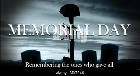 Twitter in stream photo for memorial day remembering those who gave all. Stock Photo