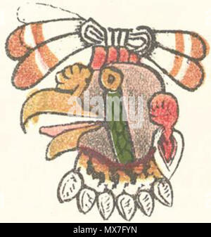 The Aztec day sign cozcacuauhtli vulture 16th century. Unknown 146 Cozcacuauhtli Stock Photo Alamy