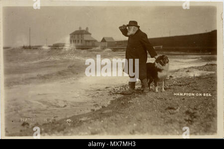 . Postcard of Edmund Reid at Hampton-on-Sea, Herne Bay, Kent, England ...