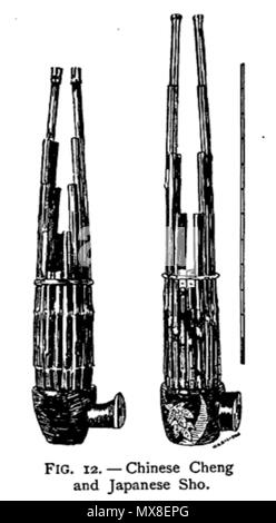 . 'Fig. 12. — Chinese Cheng and Japanese Sho.' . 1907. Waldo Selden Pratt 605 THOM Chinese Cheng and Japanese Sho Stock Photo