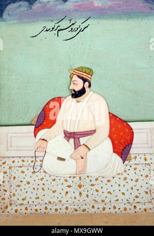 . English: Guru Har Gobind . circa 1790. Unknown 258 Guru Har Gobind Stock Photo