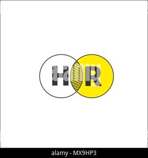 Icon hr, human resources, logo, recruiting symbol, career and business, modern, flat human resources icon. Vector illustration Stock Vector
