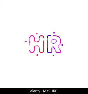 Icon hr, human resources logo, recruiting symbol, career and business, modern, flat line human resources icon. Vector illustration Stock Vector