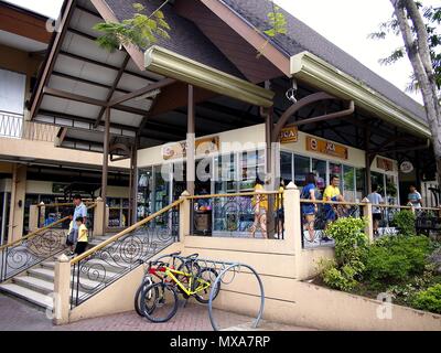 PASIG CITY, PHILIPPINES - MAY 27, 2018: Stalls and stores at the Tiendesitas shopping complex in Pasig City, Philippines. Stock Photo