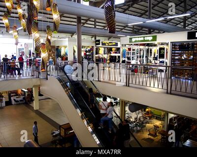 PASIG CITY, PHILIPPINES - MAY 27, 2018: Stalls and stores at the Tiendesitas shopping complex in Pasig City, Philippines. Stock Photo