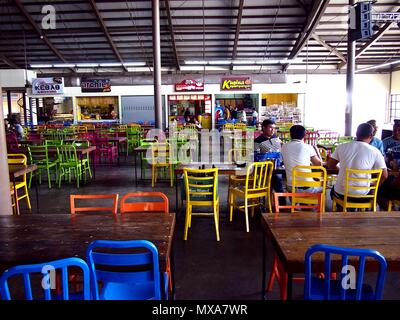 PASIG CITY, PHILIPPINES - MAY 27, 2018: Food stalls at the Food Village of the Tiendesitas shopping complex in Pasig City, Philippines. Stock Photo