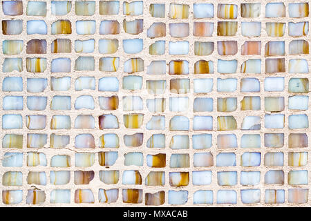 old grey mosaic background with many irregular rectangles Stock Photo