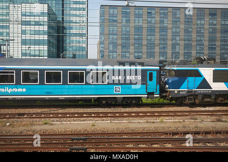 Amsterdam, Netherlands - May 16, 2018: Dutch trains Stock Photo