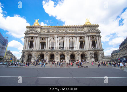 Palais or Opera Garnier & The National Academy of Music in Paris, France,on 2nd June 2018 Stock Photo