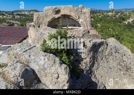 Tomb of Orpheus in Antique Thracian sanctuary Tatul, Kardzhali Region, Bulgaria Stock Photo