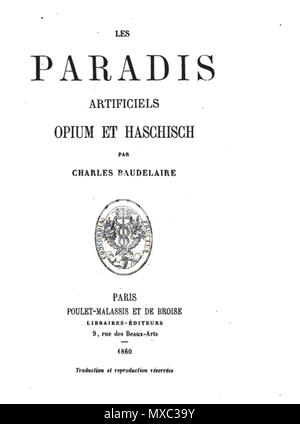 English: Charles Baudelaire - Les paradis artificiels, opium et