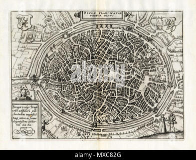 . English: Map of Bruges by Guicciardini . 14 January 2013, 13:23:23. L. Guicciardini, 1612 392 Map of Bruges by Guicciardini Stock Photo