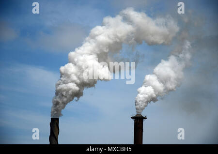 emission of toxic chemicals Stock Photo