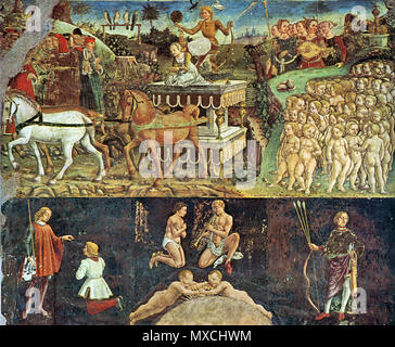 . Allegory of May . various Ferrarese artist . circa 1470 387 Maggio, francesco del cossa, 04 Stock Photo
