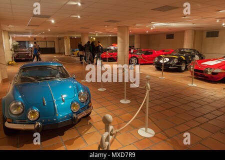 Monaco Top Cars Collection automobile museum, exhibition of HSH The Prince of Monaco's Vintage Car Collection Stock Photo