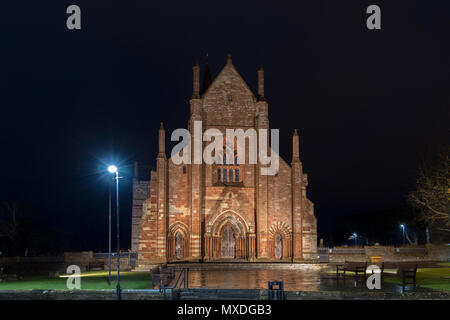 St Magnus Cathedral, Kirkwall, Orkney, Scotland, UK (Night)