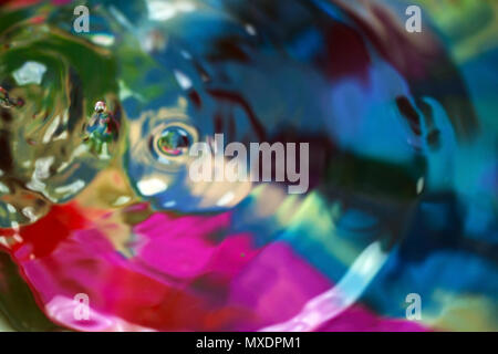 Abstract droplet , colorful color background Stock Photo