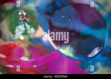 Abstract droplet , colorful color background Stock Photo