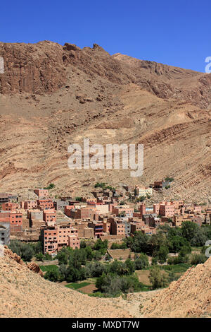 Tinerhir (Tinghir) , Todra Gorge Valley, Morocco Stock Photo