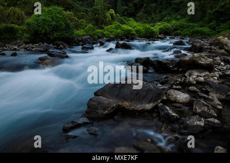 A rivulet in the wilderness of the eastern Himalayas in the Indian State of Arunachal pradesh. Stock Photo