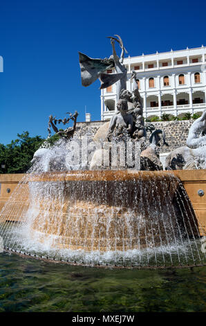 Fountain in Old San Juan, Puerto Rico Stock Photo