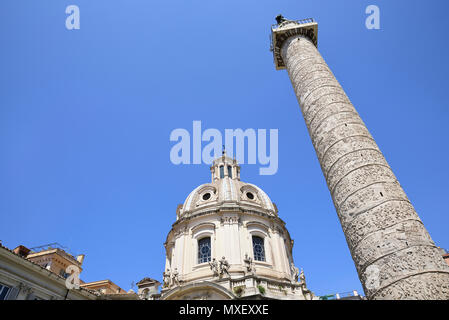 Rome. Trajan column. It depicts the history of the conquest of Dacia by ...