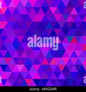 abstract vector geometric triangle background - purple and violet Stock Vector