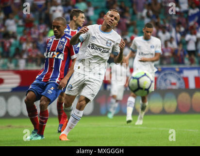 Salvador, Brazil. 03rd June, 2018. Everton Gremio player during game between Bahia and Grêmio, held on Sunday (03) in a game valid for the 9th round of the Brazilian Championship. At the Fonte Nova Arena in Salvador, BA. Credit: Tiago Caldas/FotoArena/Alamy Live News Stock Photo