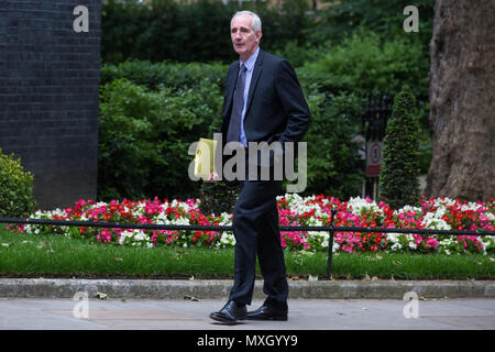 London, UK. 4th June, 2018. Leo Quinn, Group Chief Executive of Balfour Beatty, arrives at 10 Downing Street for  a Business Advisory Council meeting during which leaders of some of the UK's largest businesses would be provided with an update egarding Brexit talks by Prime Minister Theresa May and Government Ministers. Credit: Mark Kerrison/Alamy Live News Stock Photo