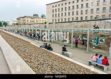 People at the Topography of Terror Stock Photo