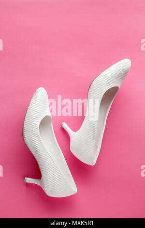 simple white wedding shoes