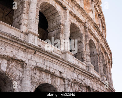 details on the windows of the colosseum, Rome Italy Stock Photo