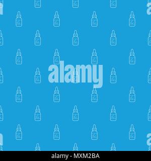 Nasal drops pattern vector seamless blue Stock Vector