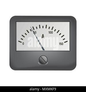 Amperemeter for measuring current Stock Vector