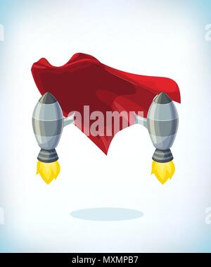 rocket launch. Upgrading old technology as upgrade in business concept. Turbojet air engine or turbine Stock Vector