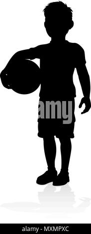 Kid Child Silhouette Stock Vector