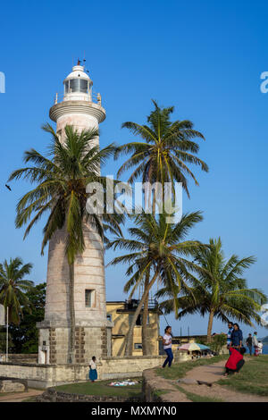 Galle Lighthouse in the historic Galle Fort, Sri Lanka, Asia Stock Photo
