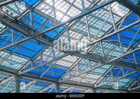 Detail of the structure of a stadium roof Stock Photo