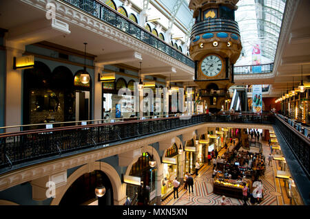 SYDNEY, AUSTRALIA - April 4, 2018: Shopping floors in the QVB building Stock Photo