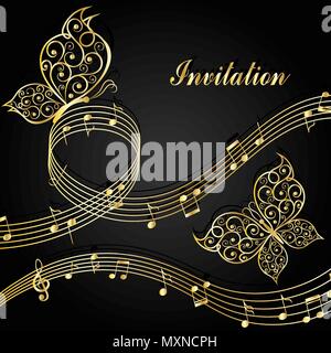 Musical design elements Stock Vector