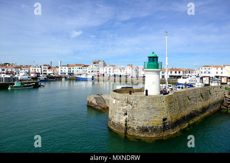 Ile d'Yeu island (north-western France) Port-Joinville Stock Photo