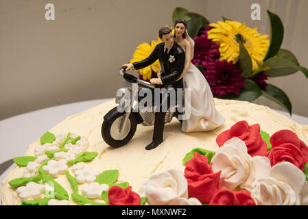 Skeletons Riding Motorcycle Wedding Cake Topper Biker - Etsy